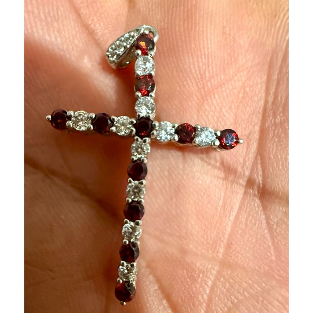 Vintage Cross  Sterling Silver 925 Pendant Charm Authentic